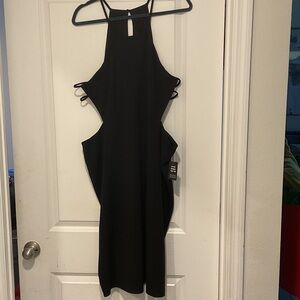 Express Black Backless Dress